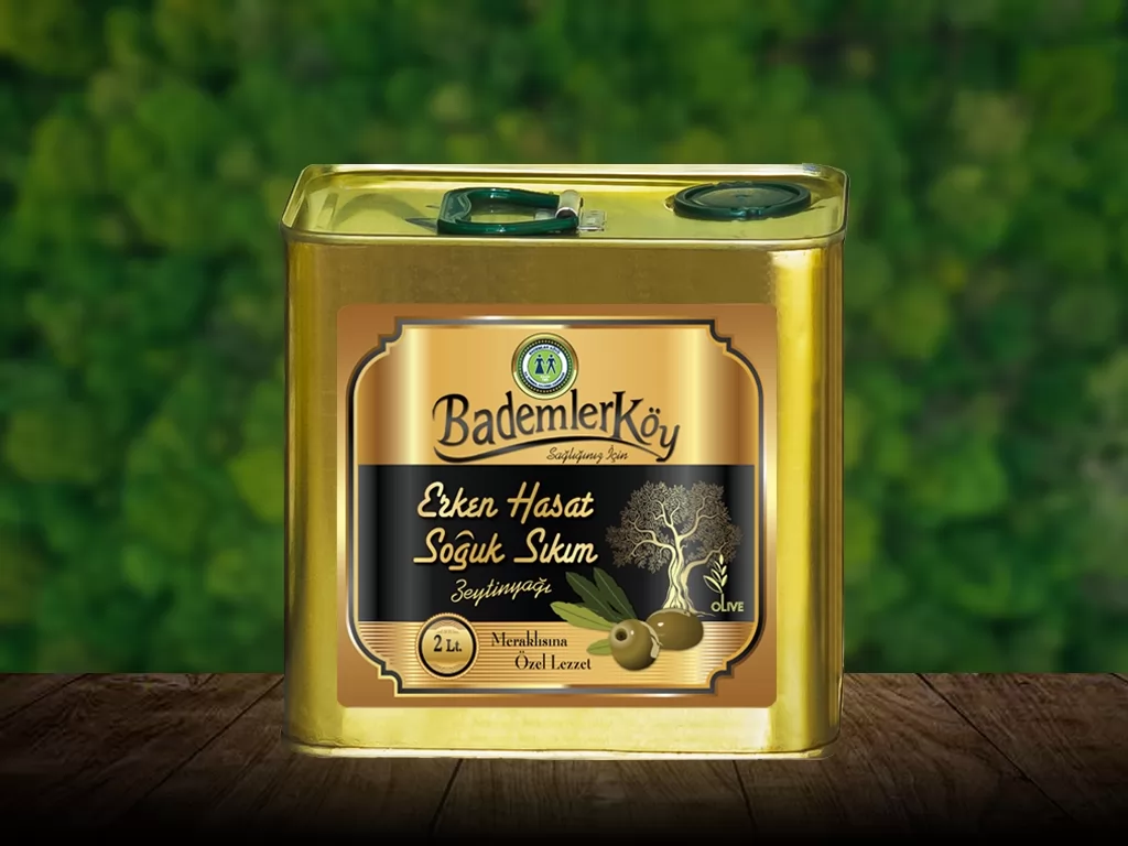 Bademler Erken Hasat Soğuk Sıkım Zeytinyağı 2 Litre