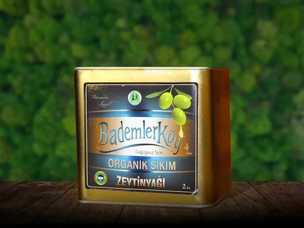 Bademler Organik Sıkım Zeytinyağı 2 Litre
